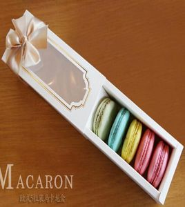 15 76 85 2cm fenêtre blanche Macaron Boxe Cake Box Box Chocolate 100PieceLot by Express4702089
