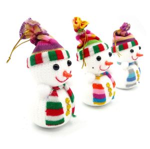 15 * 7 cm Muñeco de nieve de Navidad muñeco de juguete Pequeño muñeco de nieve con colorido para decoración navideña Lindo árbol de Navidad Decoraciones colgantes tamaño mediano CS015