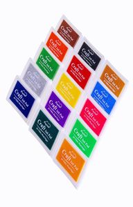 15 colores Tinkpad Diy Craft Diy Oil Based Ink Sello