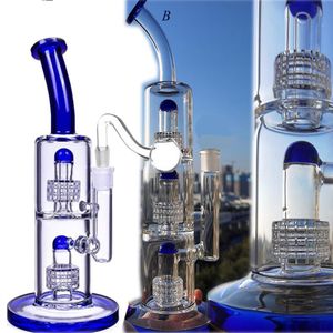 El nuevo agua de cristal Bongs el reciclador de aceite de los tubos de agua de cristal del humo de las cachimbas de los aparejos del lenguado Bong la matriz Perc