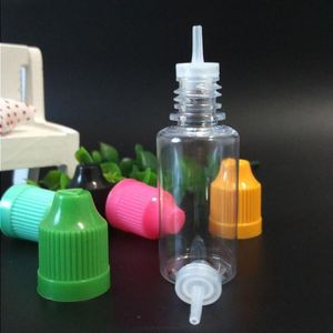 Botellas de líquido PET E de 15 ml con punta de gotero larga y delgada Botellas de aceite Ejuice de 15 ml con tapas a prueba de niños Venta al por mayor de fábrica en EE. UU. CA UE Reino Unido Nlamt