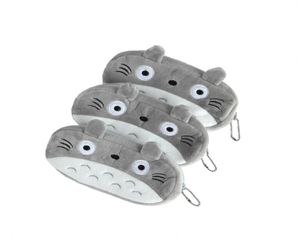 15 PCSLOT Cartoon Totoro Style Plush Zipper Pencil Bols