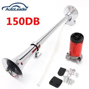 Freeshipping 150DB Super Loud 12V Single Trumpet Air Horn Compressor Truck Lorry Boat Train