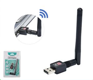 Adaptateur sans fil USB WiFi 150Mbps, carte réseau LAN avec antenne 5dbi, IEEE 802.11n/g/b, Mini adaptateurs 150M, 120 pièces/lot