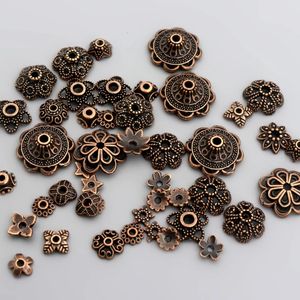 150pcs tibetano tibetano de cobre vintage de metal de metal suelto tapa de cuentas de cuentas para joyas que hacen suministros de accesorios de búsqueda de bricolaje al por mayor 240408