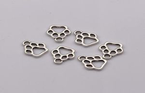 150pcslot en alliage zinc Antique Silver 11x13mm Hollow Paw Print Charm Pendant Diy Bijoux Bracelet Colliers Bijoux ACCESSOIRES94302085