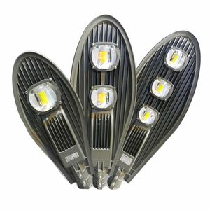 150W Led Street Light 30W 50W 60W 80W 100W COB Led Road Lamp 45mil Bridgelux Chip 140-150lm w Garden Lights Outdoor Lighting AC85-265V