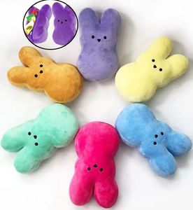 15CM couleur bonbon Pâques drôle porte-monnaie animaux en peluche lapin sac à monnaie poupées de lapin doux avec fermeture éclair au dos cadeau d'anniversaire pour enfants coloré Peeps Bunny