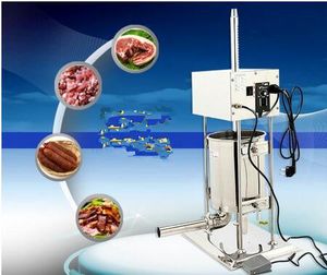 Embutidora de salchichas eléctrica comercial de 15L, máquina de llenado de salchichas Vertical de acero inoxidable