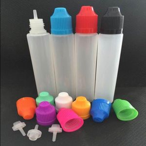 15 ml 30 ml eliquid compte-gouttes PE bouteille de style stylo vide en plastique avec des bouchons colorés bouteilles de jus e Gqdba