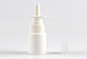 15pcslot 30ML1oz bouteilles de pulvérisation nasale rechargeables vides en plastique bouteille d'atomiseurs de pulvérisateurs à brume fine avec pompe de pulvérisation nasale 3789808