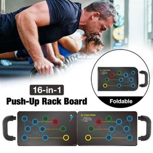 16-en-1 Push Up Board Rack avec poignée Fitness Push-up Body Building Stands pour GYM Exercice Tools320I