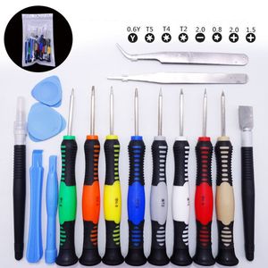 Kit de réparation 16 en 1 outils d'ouverture avec tournevis Pentalobe Torx étoile 5 points pour samsung APPLE iphone xiaomi huawei