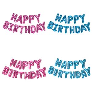 Globos de decoración de feliz cumpleaños de 16 pulgadas, Globos de papel de aluminio con letras de oro rosa, decoraciones para fiesta de cumpleaños, Globos, suministros para Baby Shower, regalos