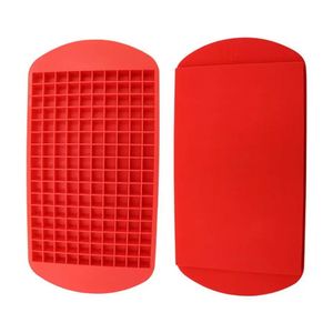 160 Grids Cubes de glaçons Maker Mini Silicone Cube Moules Moules de moisissures et refroidisseurs Chauffeur de plate