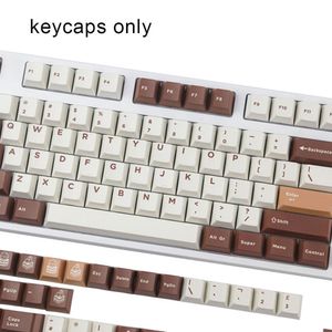 164keys For GMK Tiramisu Keycaps Keycaps PBT DYE-SUB Sublimation Mechanical Keyboard Original High Tiramisu Keys