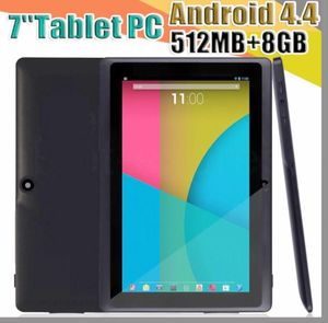 168 tablettes 2017 bon marché wifi 7 pouces 512 Mo de RAM 8 Go de ROM Allwinner A33 Quad Core Android 44 Tablette PC capacitive Double caméra facebook7682473