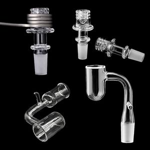 20 mm 24 mm Nudo de diamante Borde biselado Fondo redondo Cuarzo Enail Banger 10 mm 14 mm 18 mm Macho Hembra E Nail Banger para plataformas de bongs de vidrio