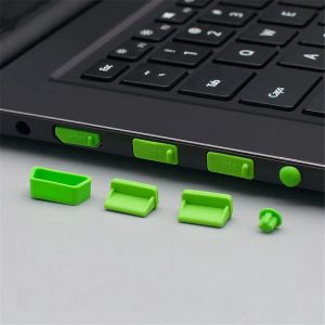 16pcs Silicona Micro Captura de tapa USB Cubierta anti polvo para la computadora portátil de escritorio Accesorios de protectores para el zócalo del tapón