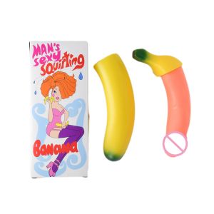 17cm Funny Bachelorette Party Erotic Banana JJ Props Banana Water Jet Penis Toys Novelty Water Jet Banana JJ Modèle