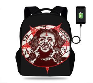 17inch SuicideBoys FTP ordinateur portable sac à dos USB Charge Mens Bags Womens Backpack for Teenagers Girls Designer School Sac Mochila Travel536167