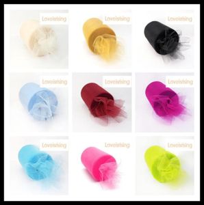 18 couleurs Vous choisissez 6quotx100yd Bobine Tulle Rouleaux Tutu DIY Artisanat Banquet De Mariage Décorations En Tissu Pour La Maison Fournitures De Fête De Mariage52685723907