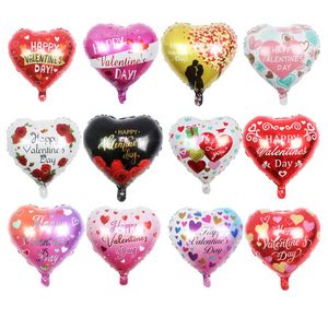 Globos de película de aluminio Feliz Día de San Valentín de 18 pulgadas decoración de fiesta de aniversario de boda C425