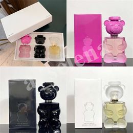Brand Teddy Bear Toy 2 Boy Perfume 3 pièces Set 30 ml par bouteilles de longue date parfum Good Spel Cologne Eau de Parfum Fragrance Spray