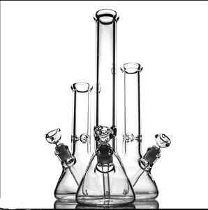 Les narguilés en verre de 18 pouces, 14 pouces et 10 pouces ont un joint d'éléphant Bang en verre Beaker Bongs Pipe à eau super lourde fumant des conduites d'eau dab rig