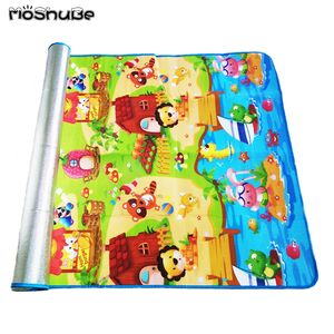 180 * 120 * 0.3cm Bébé Ramper Jouer Puzzle Mat Enfants Tapis Jouet Kid Jeu Activité Gym Développement Tapis En Plein Air Eva Mousse Sol Doux LJ200911