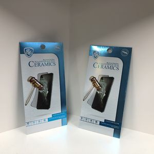 Sac de boîte d'emballage en papier de 180 * 88 mm pour iPhone 14 13 12 11 14 Pro Max Mini protecteur d'écran en verre souple en céramique sacs d'emballage trempés