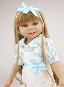 18039039 Fashion Girl American Doll réaliste doux Silicone Reborn Baby Christmas and Birthday Gift for Children7752010