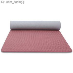 1830 * 610 * 6 mm TPE Estera de yoga con bolsa Alfombra antideslizante Estera deportiva Gimnasio en casa Ejercicio para principiantes Estera de gimnasia ambiental Q230826