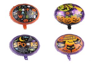 18inch Happy Halloween Balloons Black Cat Spider Foil Balon Ballon Enfants Birthday Party Supplies Baby Toys Decoration DBC VT05488088409