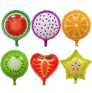 18Inches ballons en papier d'aluminium Helium Mylar Fruit Candy, etc Design For Gift Craft Birthday Wedding Party Baby Shower Favor Decoration Diy6634393