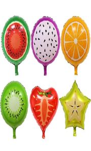 18Inches ballons en papier d'aluminium Helium Mylar Fruit Candy, etc Design For Gift Craft Birthday Wedding Party Baby Shower Favor Decoration Diy1705887