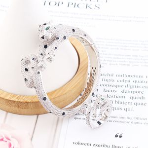 Bracelet en or 18 carats pour homme et femme, or, argent, tendance, pour homme et femme, bracelets d'amitié, léopard infini, bijoux de luxe, cadeaux de fête, de mariage