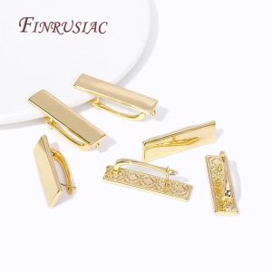 18K Gold de metal chapado en dorado Sugidos de pendientes Palancas Backing Hooks Broches para Diy Women Jewellry Making Accessors
