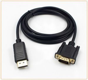 18m DisplayPort a VGA Converter Cables Adaptador DP Male 1080p Conector de puerto de pantalla para MacBook HDTV A102383619