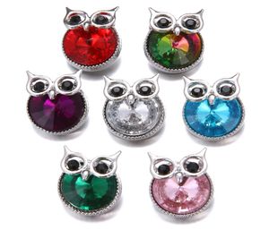 18MM Boutons-pression Noosa Bracelet Bijoux Bracelets Bouton-pression 18mm Boutons Plein Diamant Animal Hibou Manchette Lien Chaîne Tennis Charme Bra5122680