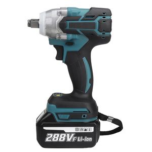 18V Brushless Electric Impact Wrench with 1/2 Lithium-Ion Battery 6200rpm 520 N.M Torque for Makital
