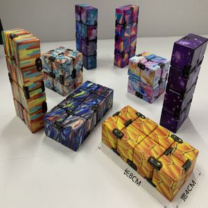 19 Styles Infinity Cube Magique Creative Galaxy Fitget jouets Antistress Bureau Flip Cubic Puzzle Mini Blocs Décompression Jouet