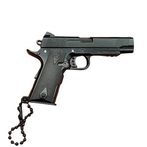 Porte-clés modèle Miniature de pistolet jouet, coque entièrement en métal, en alliage, ne peut pas tirer sur un garçon, cadeau d'anniversaire, vente en gros, 1911, 1163