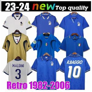 1982 Italys Retro Soccer Jersey 1990 1996 1998 2000 Football à domicile 1994 Maldini Baggio Donadoni Schillaci Totti del Piero 2006 Pirlo Inzaghi Buffon45