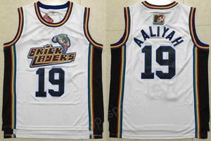 1996 MTV Rock N Jock 19 Aaliyah Bricklayers Jerseys Cheap White Team Basketball Aaliyah Jersey Hombres Deporte de calidad superior