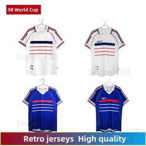 1998 Word Cup Retro Jersey Retro Version Soccer Jersey Shirt Home Football Football Football Jersey Classic High Quality Football Clothing