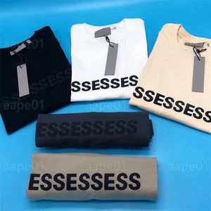 Marca de moda para hombres Tamisa Patrón de letra pegada Patrón de manga corta Camiseta suelta Camiseta High Street Pareja Top S-XL