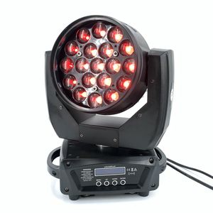 19x15W LED Zoom Beam Wash Circle Main Light Control Mobile RGBW 4in1beam Professional DJ / LED Bar Machine DMX512 dj Light