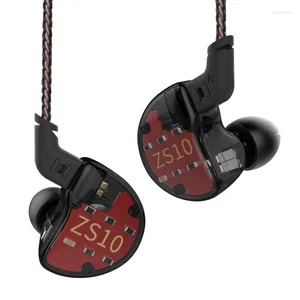 Écouteurs intra-auriculaires hybrides 1DDHybrid, casque d'écoute pour Sport, suppression du bruit, avec câble à 2 broches, KZ ZSX AS10 ZSN PRO ZSTX