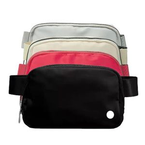 1L Lu Everywhere Sac de ceinture Explorer Fanny Pack ll Sacs de taille extérieurs à bandoulière pour salle de sport Sangle réglable élastique Zip Sports Running Mobile Waistpack